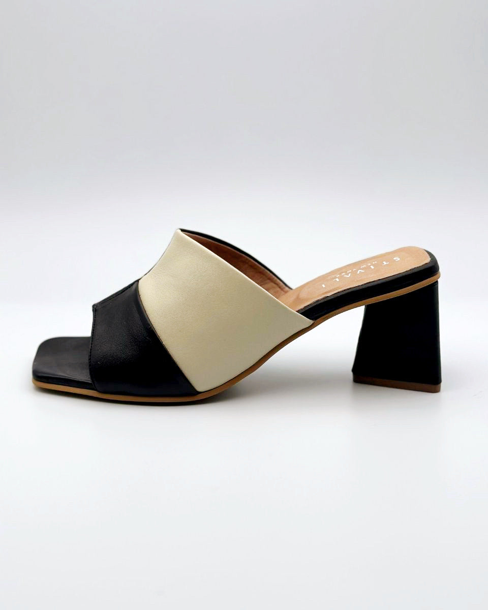 STIVALI Soulmate Block Heel in Black/White - Blackbird Boutique
