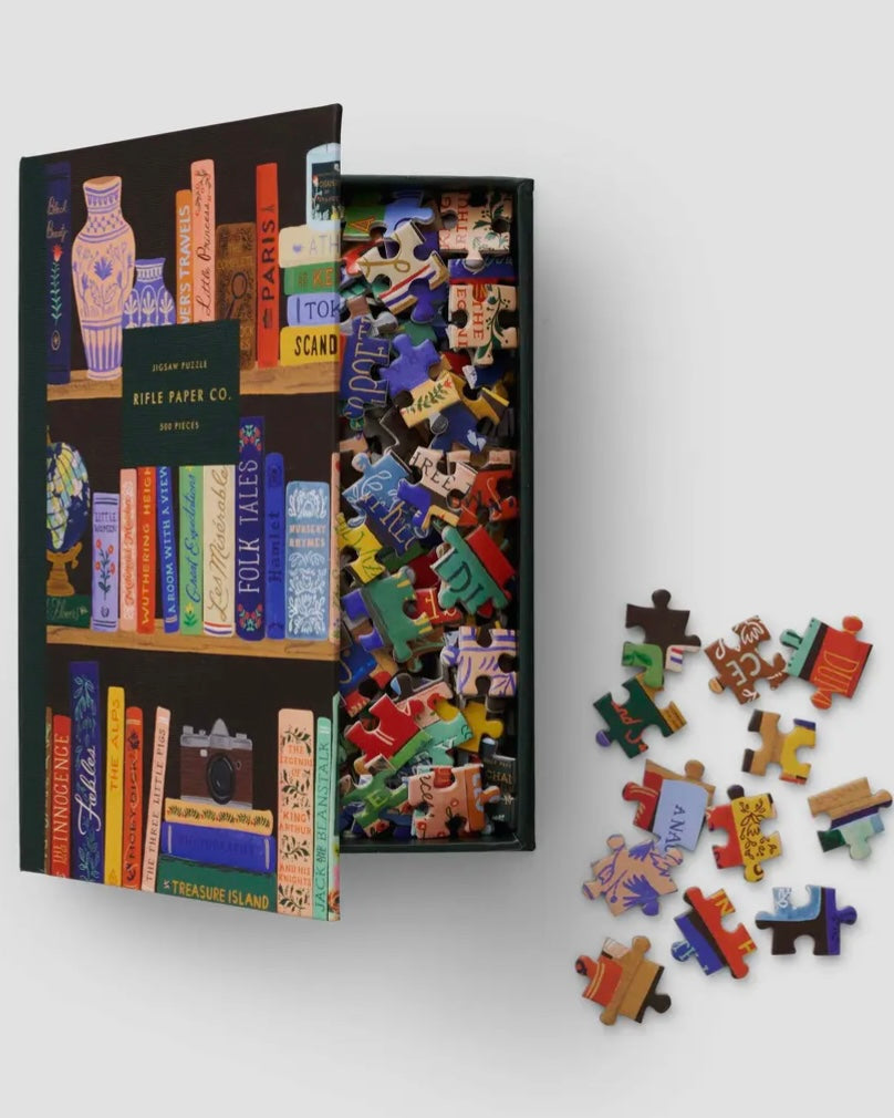 Rifle Paper Co. Bookshelf Puzzle - Blackbird Boutique