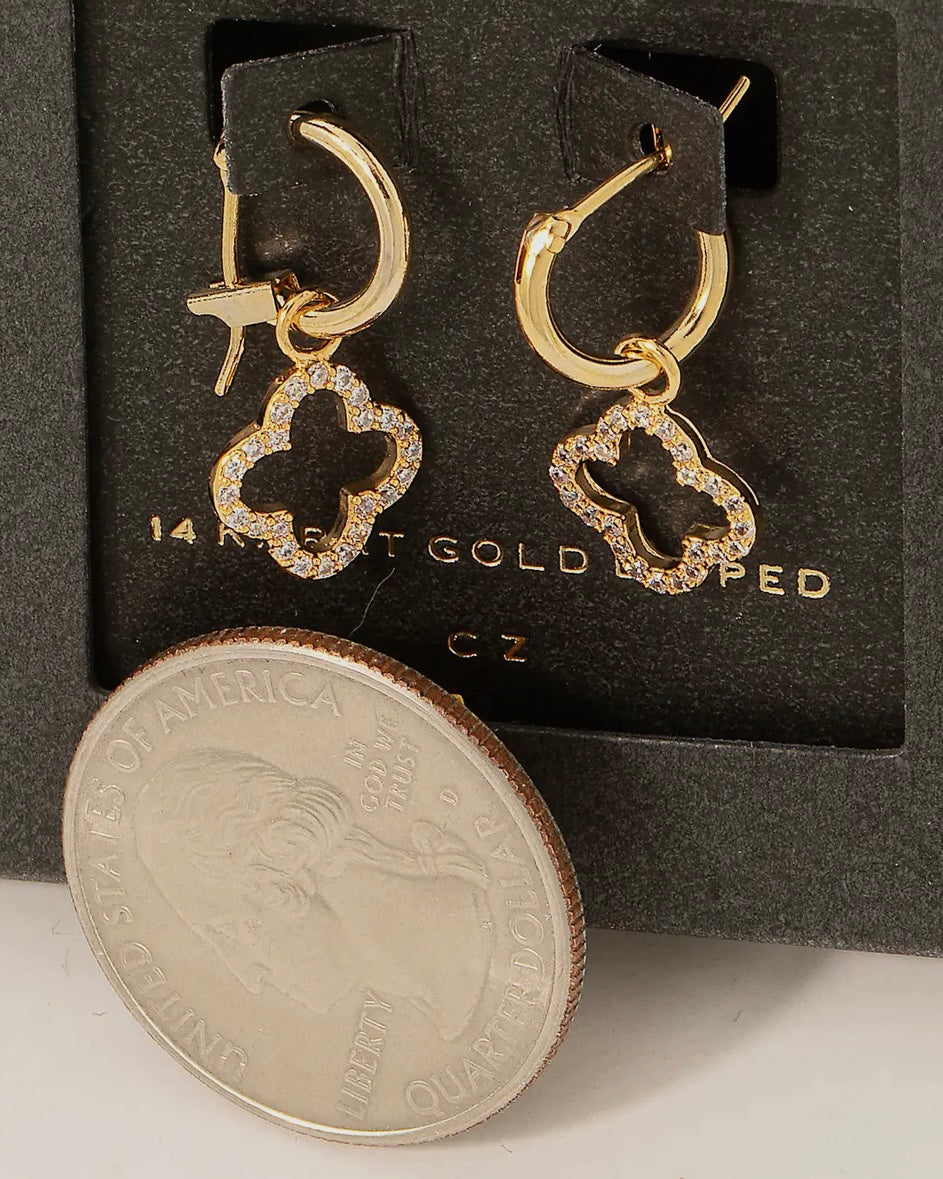 Clover Drop Earrings - Blackbird Boutique