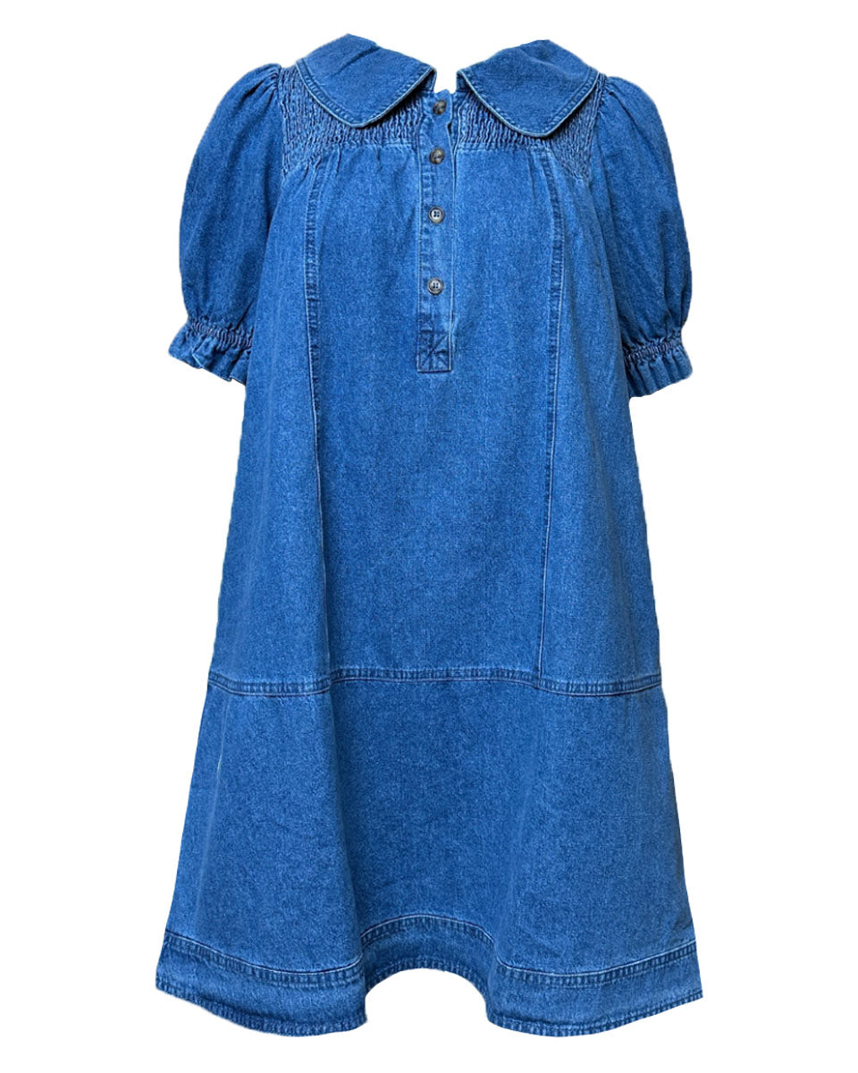 Denim Dress In Light Denim - Blackbird Boutique