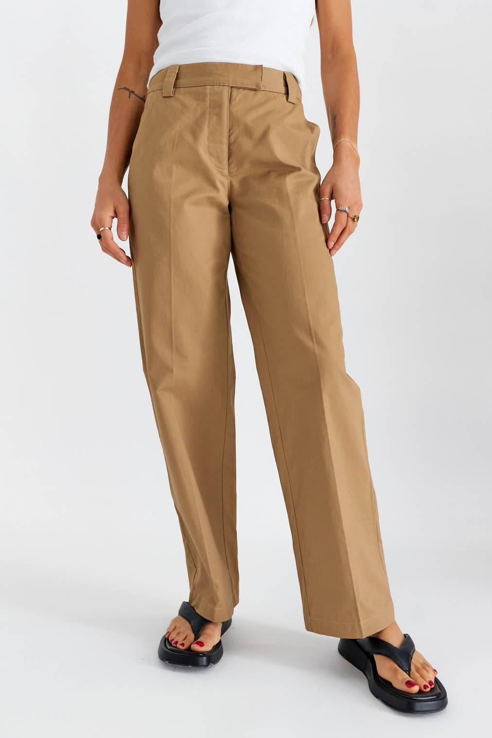 Khaki Pant - Blackbird Boutique
