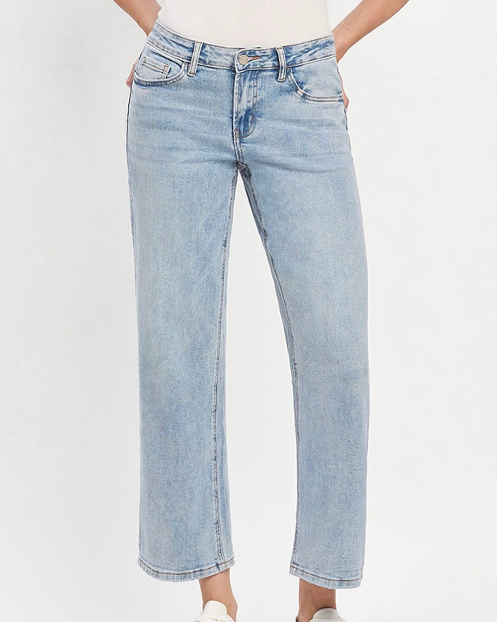 Vervet Mid Rise Ankle Dad Jean - Blackbird Boutique