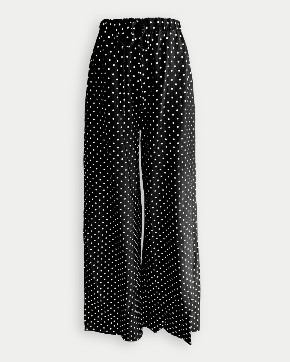 Freckles Drawstring Dot Pants - Blackbird Boutique