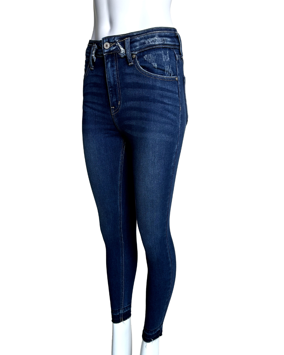 High Rise Ankle Skinny Jeans - Blackbird Boutique