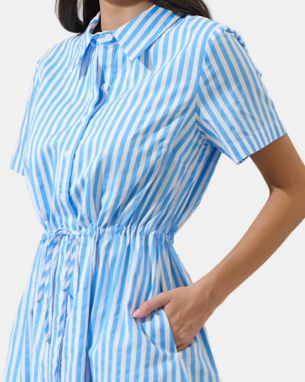 Saida Striped Kenda Shift Mini Dress - Blackbird Boutique