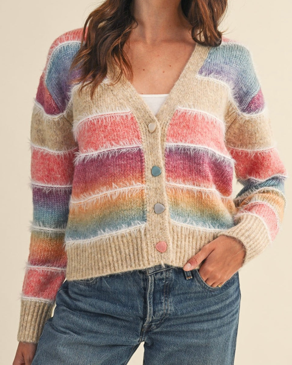 Rainbow Soft Cardigan