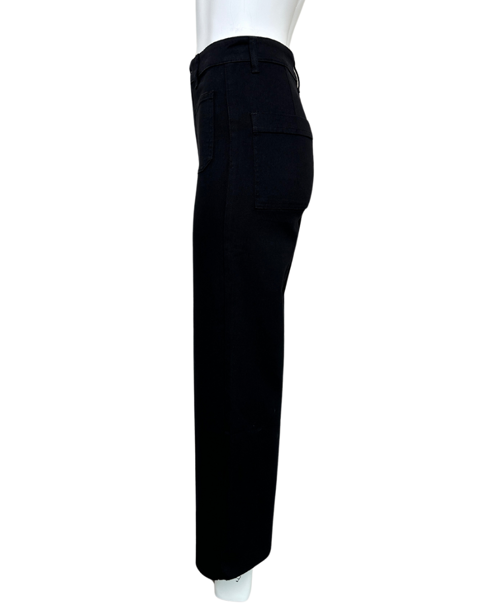 Black Wide Leg Denim