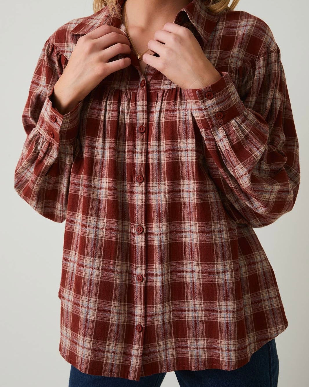 Plaid Button Up Shirt - Blackbird Boutique