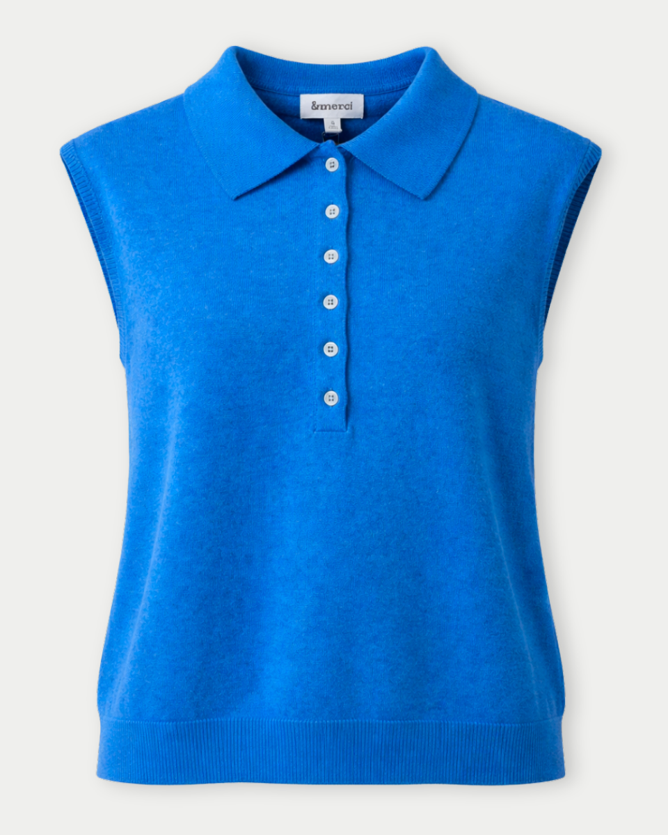 Vivi Cap Sleeve Sweater Vest - Blackbird Boutique