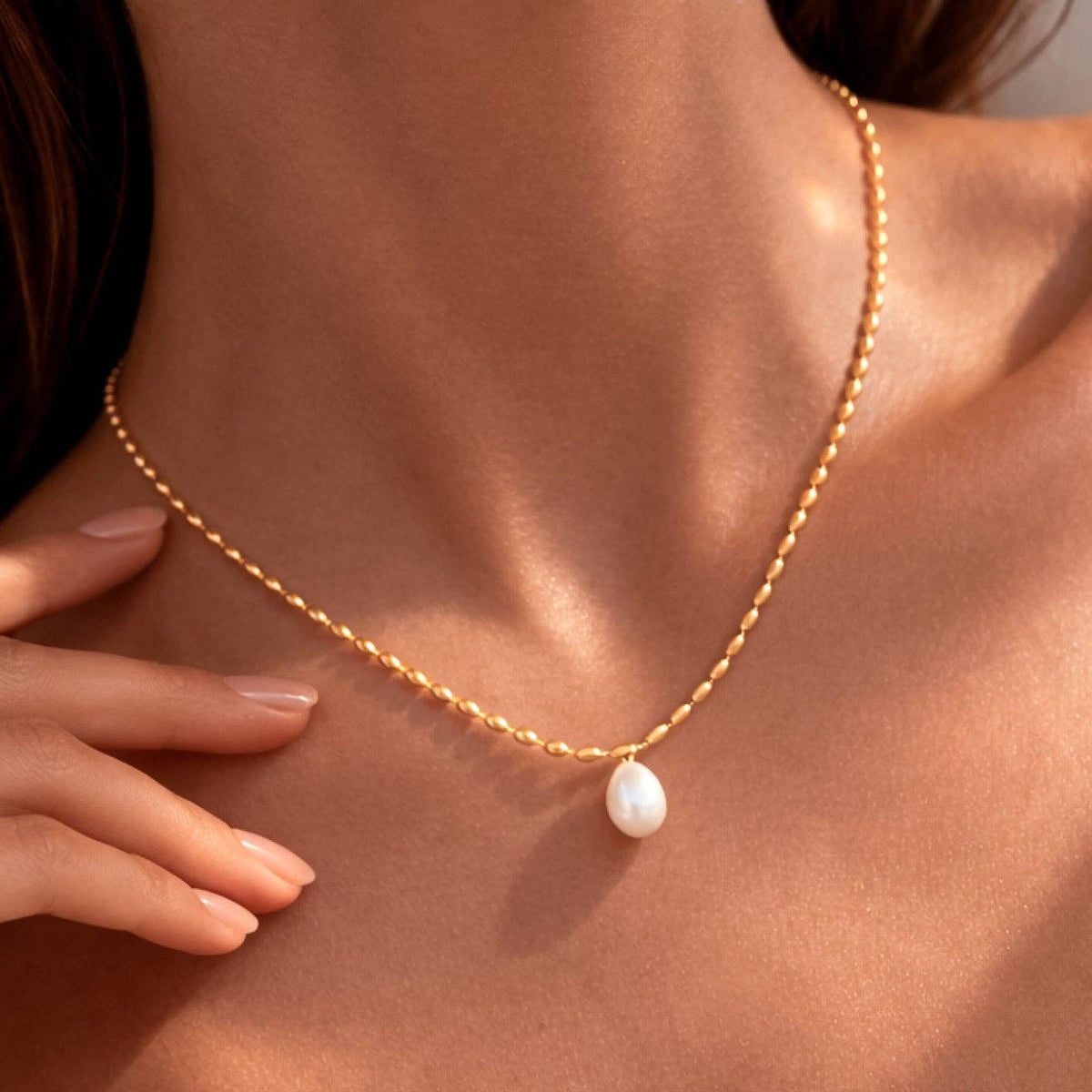 18K Gold PVD Plated Waterproof Stainless Steel Chain Necklace