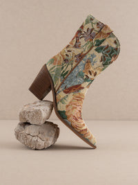 Sorrel Paneled Western Bootie in Floral