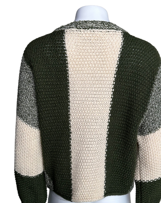 Olive Combo Sweater - Blackbird Boutique
