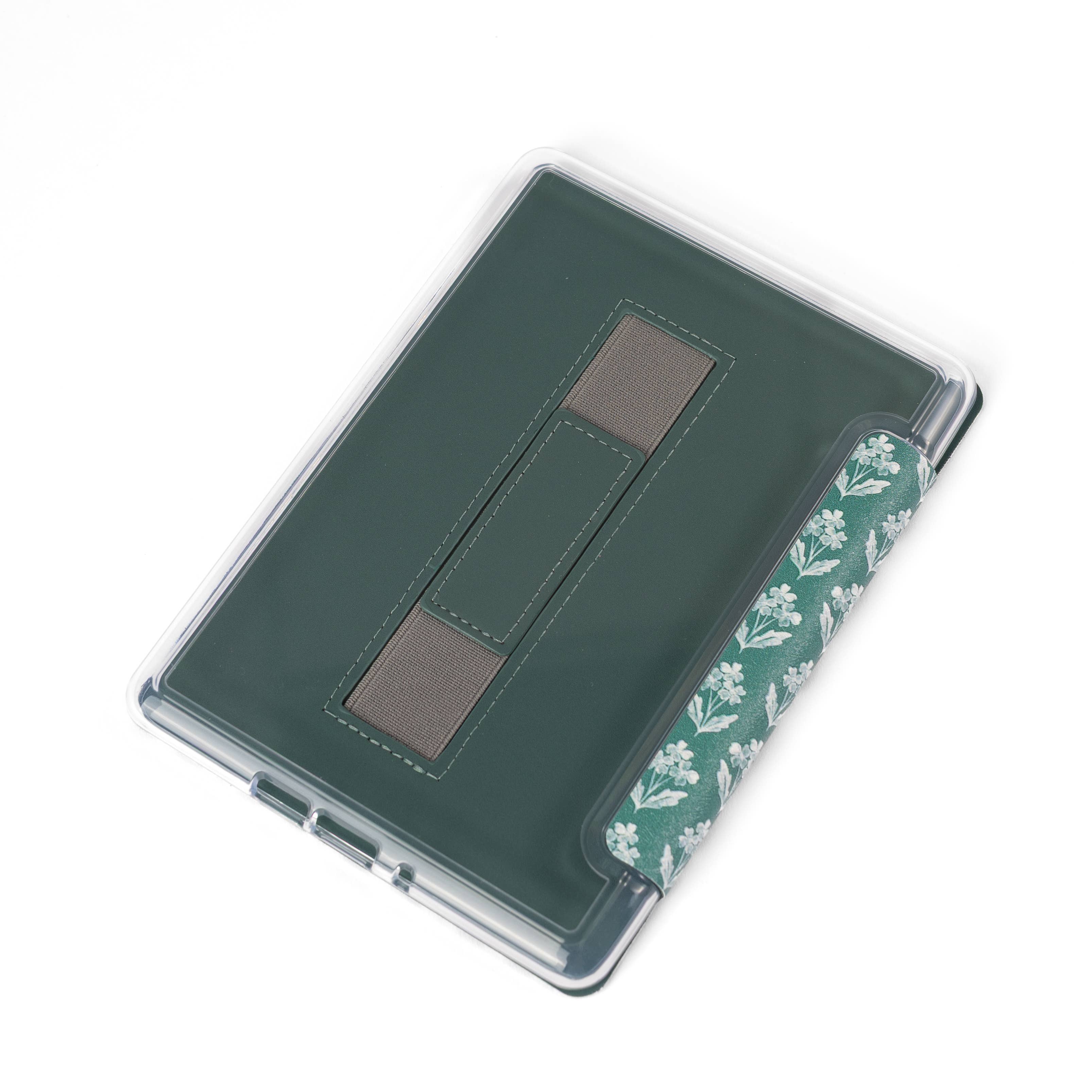 Forget Me Nots Sage Clear Back Kindle Case | Books & Reading - Blackbird Boutique