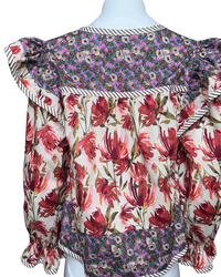 Multi Print Blouse - Blackbird Boutique