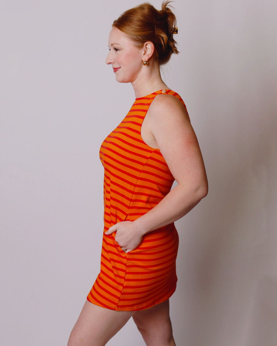Celia Sunkist Pink Mini Shift Dress