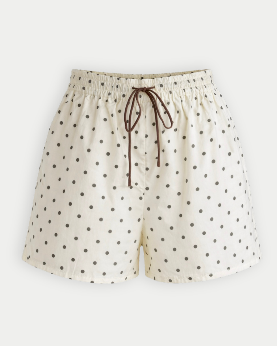 Bridgette Polka Dot Cotton Shorts - Blackbird Boutique