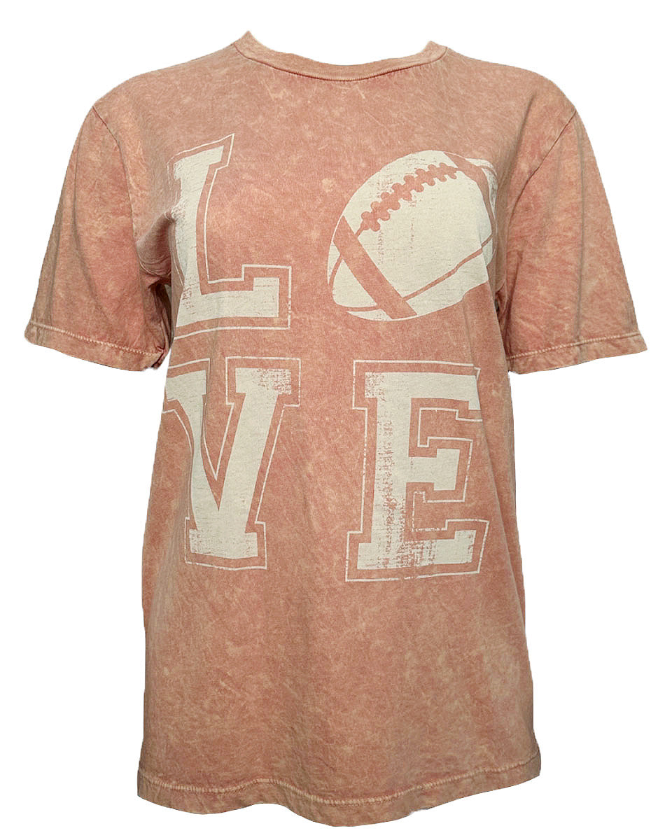 LOVE FOOTBALL GRAPHIC TEE