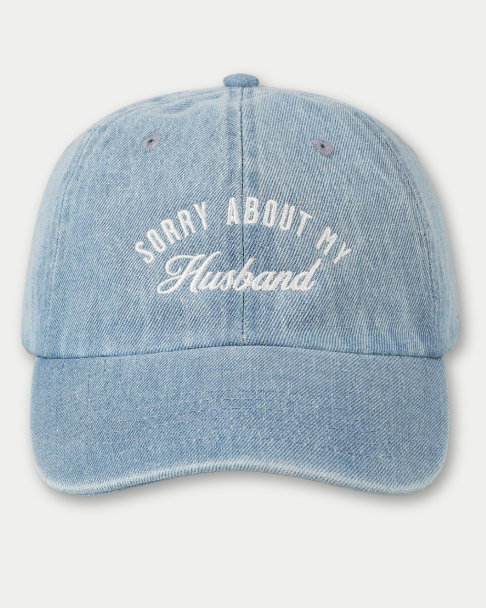 Sorry About My Husband Embroidery Cap