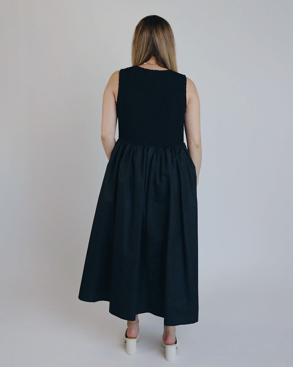 Black Midi Dress - Blackbird Boutique