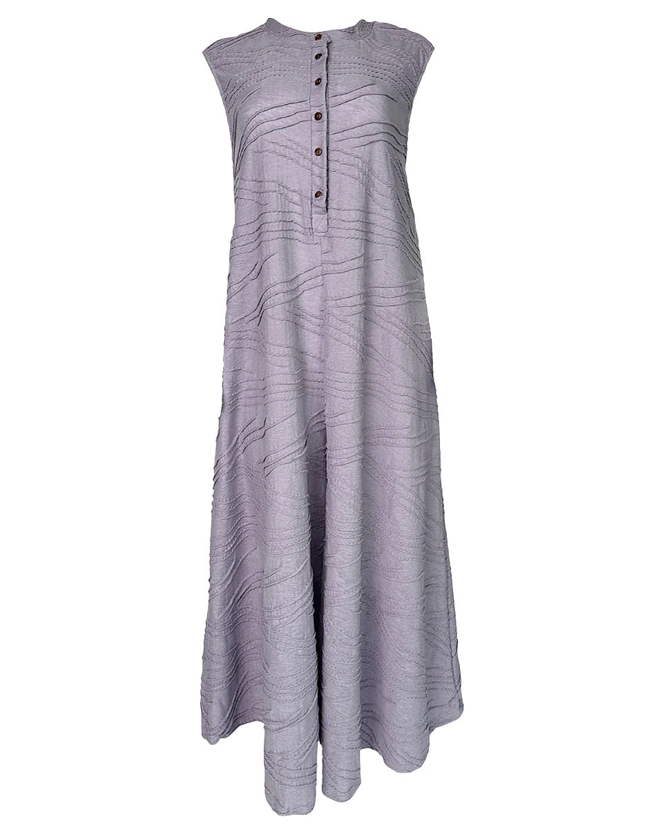 Textured Solid Wide Leg Jumpsuit in Lavender