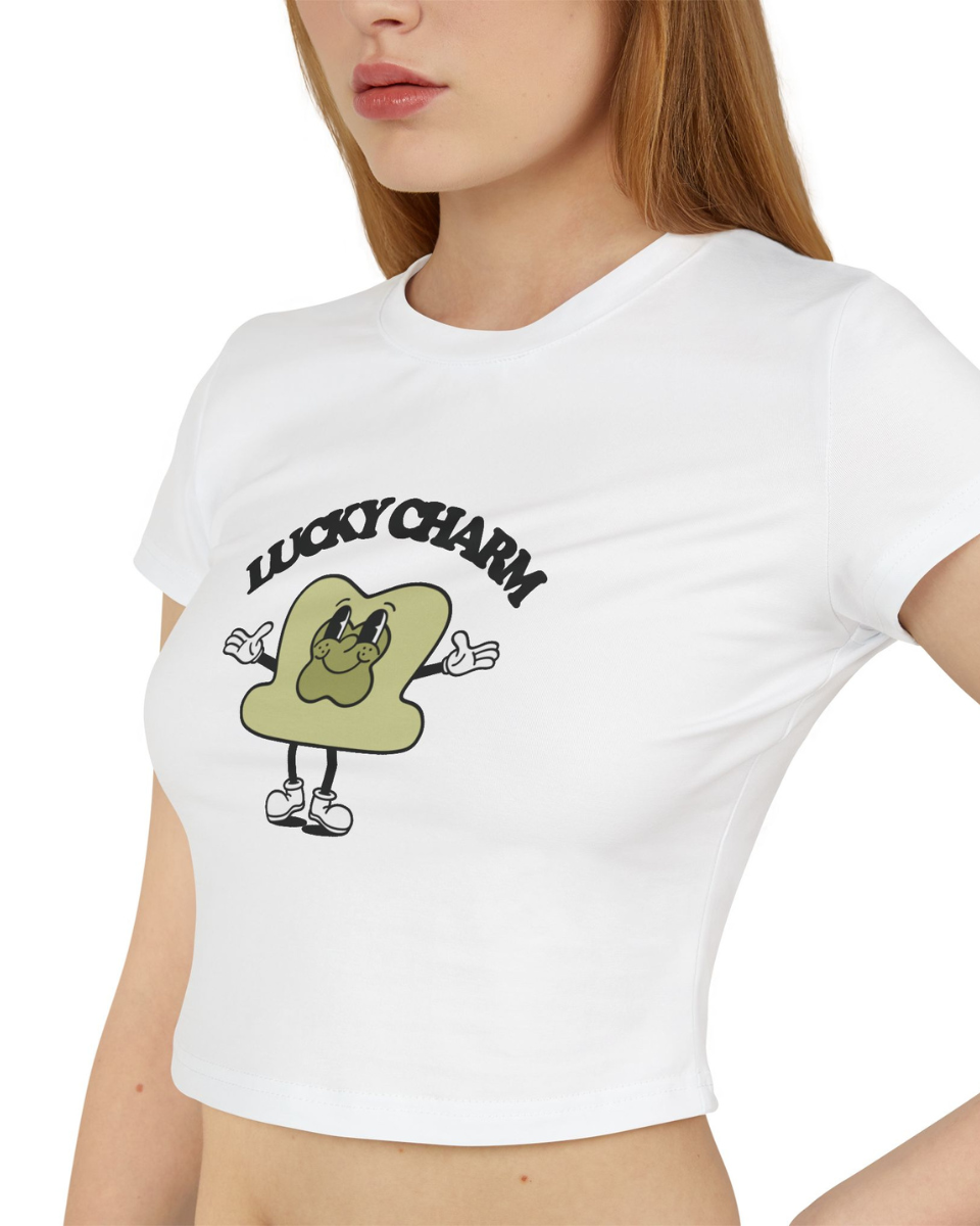 Lucky Charm Women's Baby Tee - Blackbird Boutique