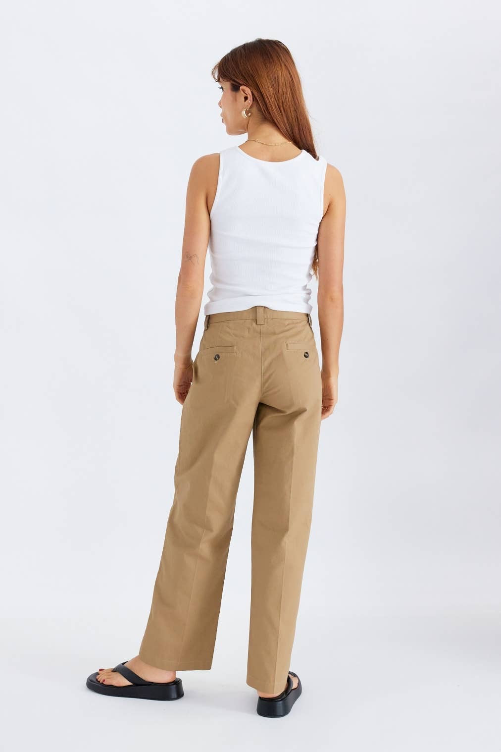 Khaki Pant - Blackbird Boutique
