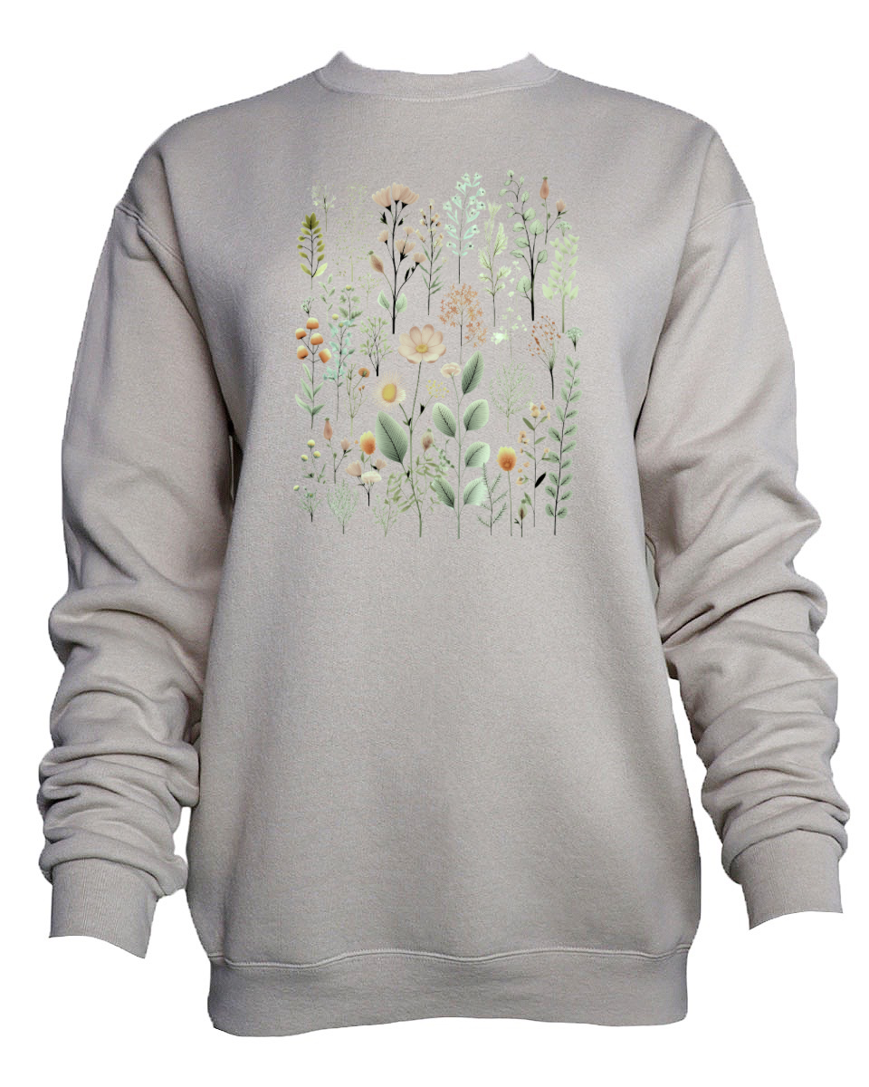 Forest Floral Oversized Sweatshirt - Blackbird Boutique