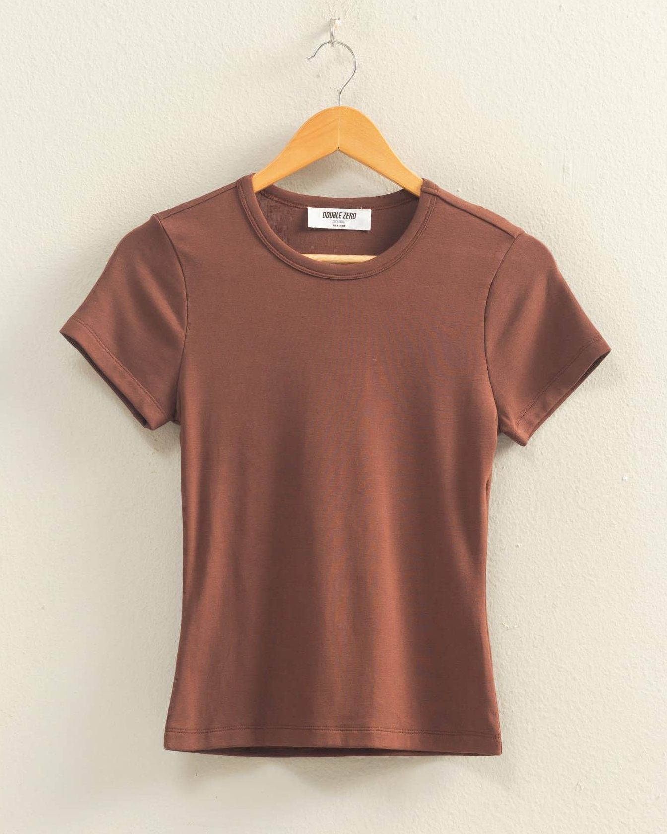 Jackie Mineral Washed Short Sleeve Tee - Blackbird Boutique