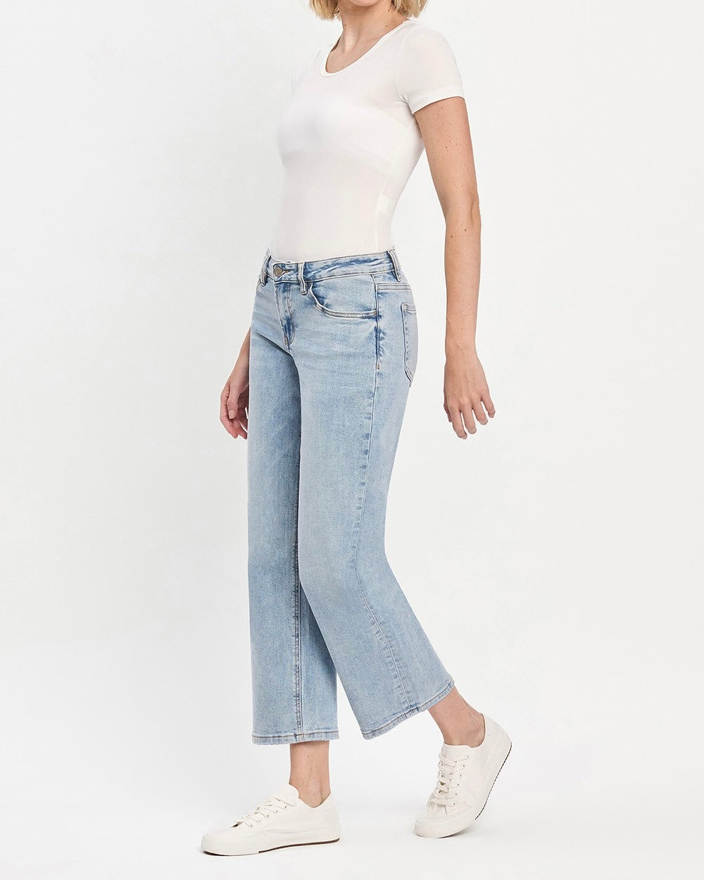 Vervet Mid Rise Ankle Dad Jean - Blackbird Boutique