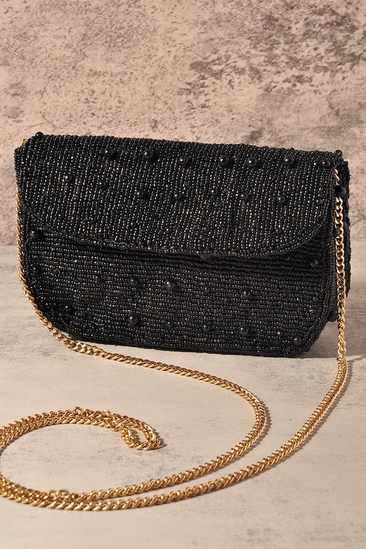 Beaded Crossbody Clutch - Blackbird Boutique