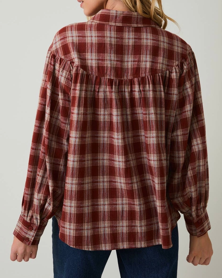 Plaid Button Up Shirt - Blackbird Boutique