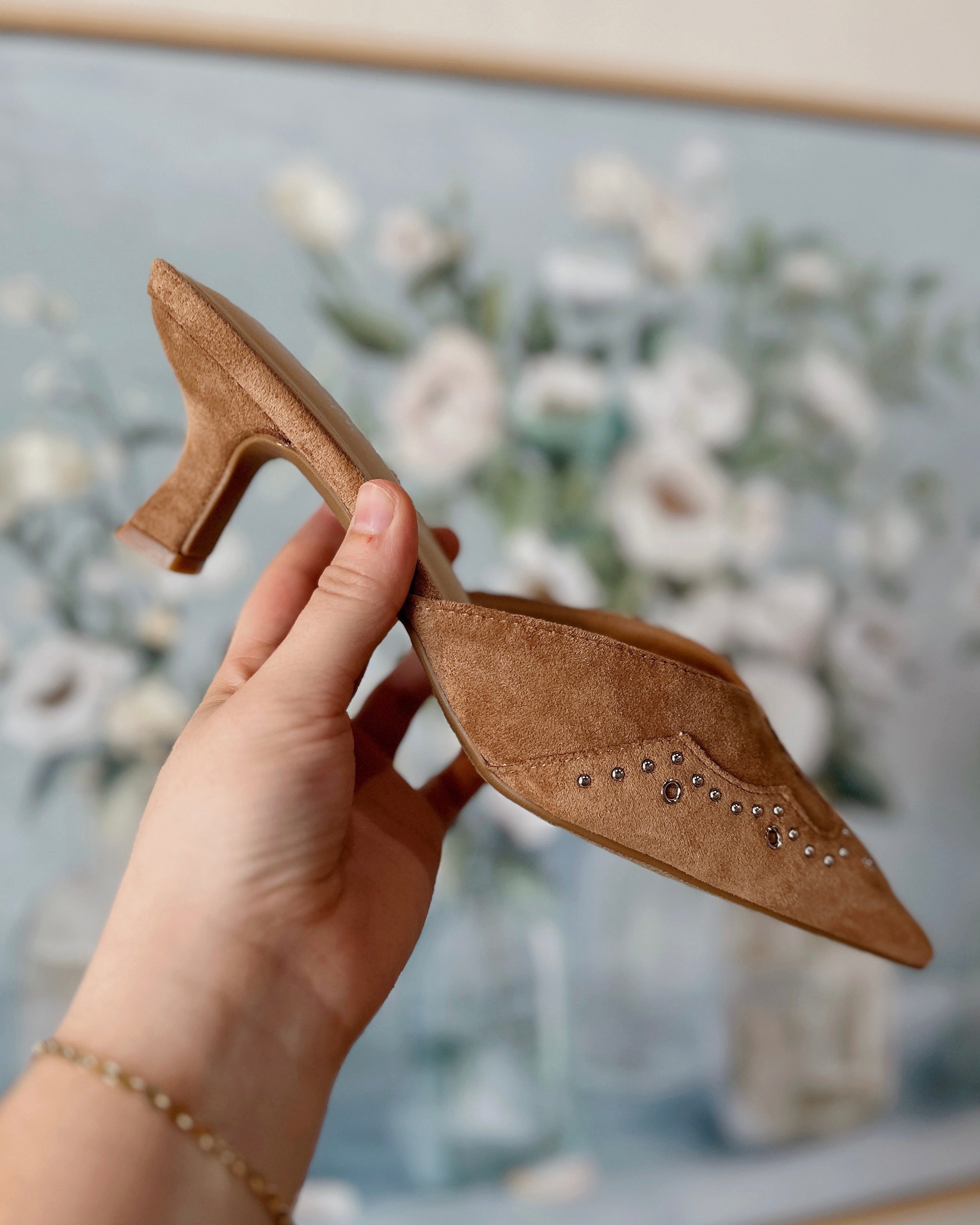 Morley Western Pointed Toe Kitten Heels - Blackbird Boutique