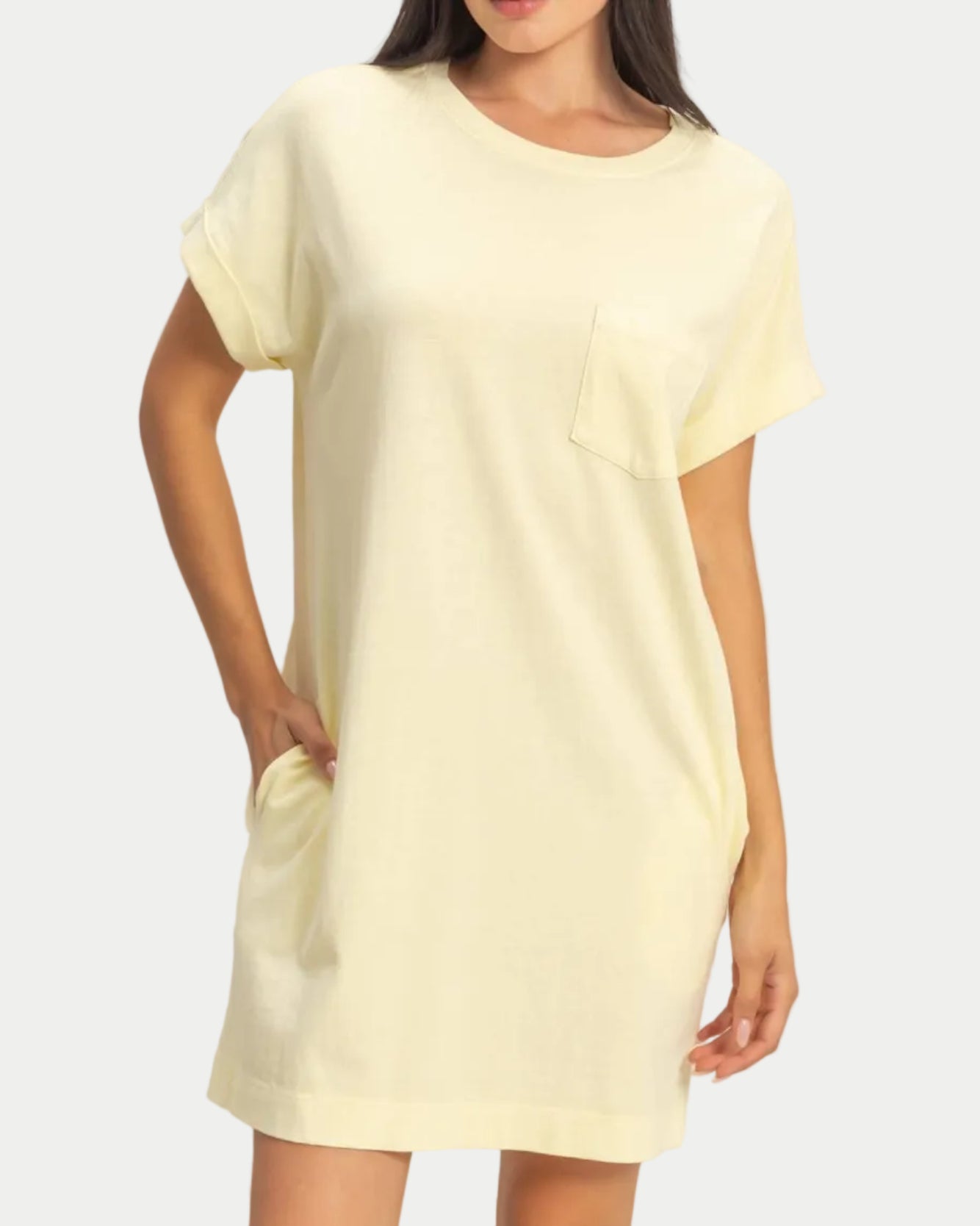Round Neck T-Shirt Mini Dress - Blackbird Boutique