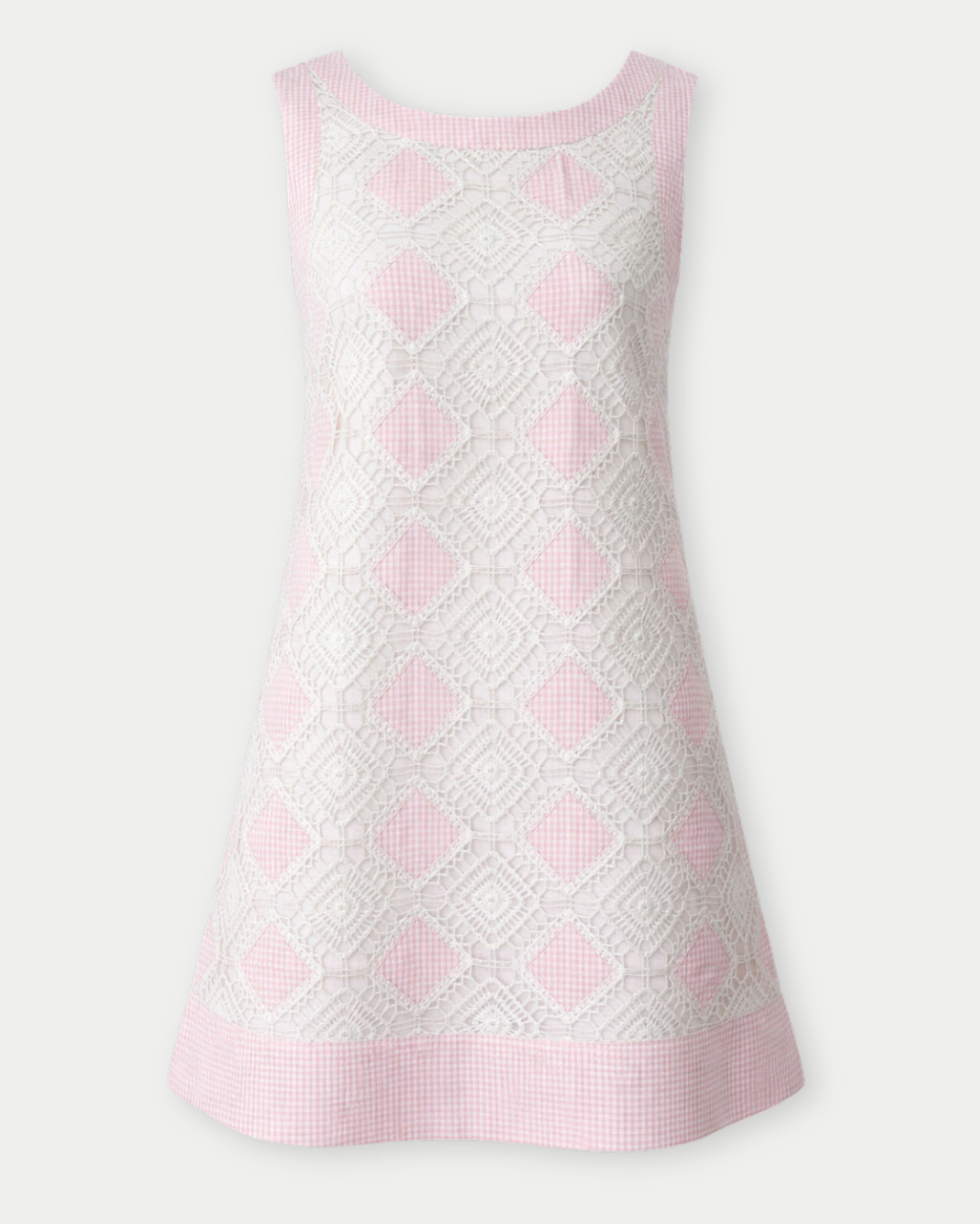 Blossom Mini Dress in Soft Pink - Blackbird Boutique