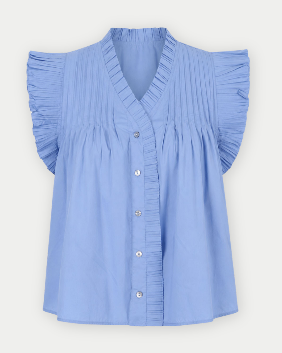 Stephanie Pleated Sleeve Top