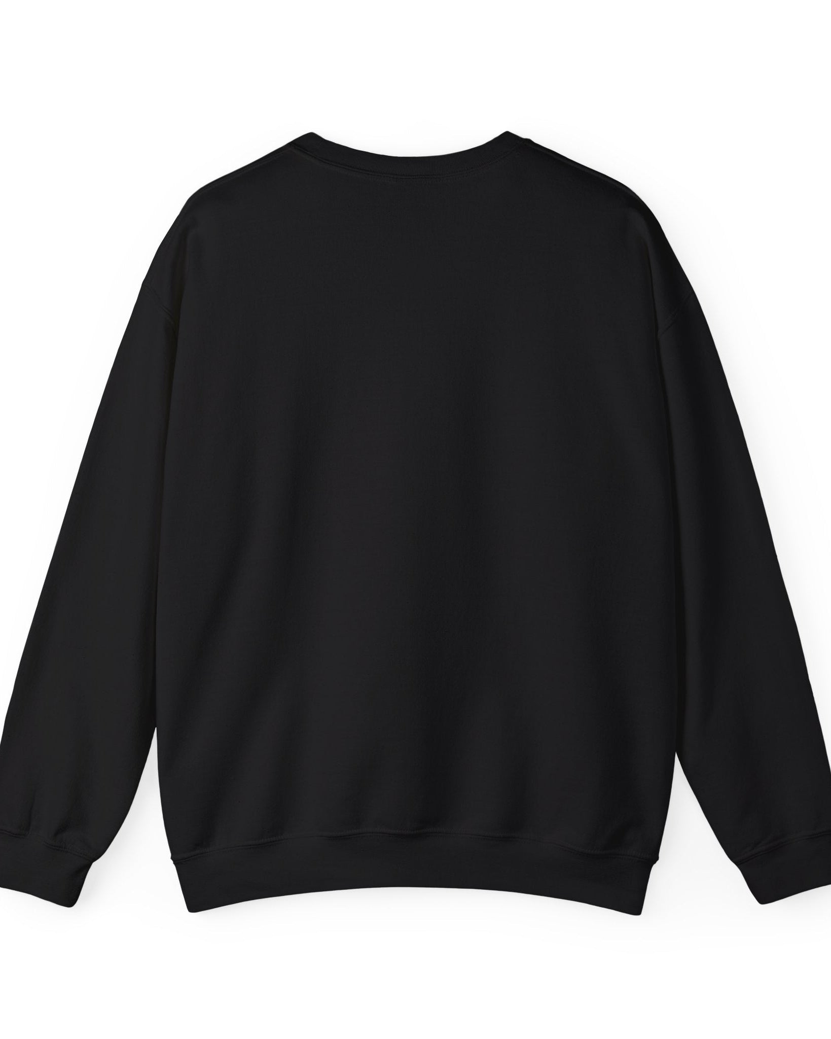 Black sweatshirt on a white background