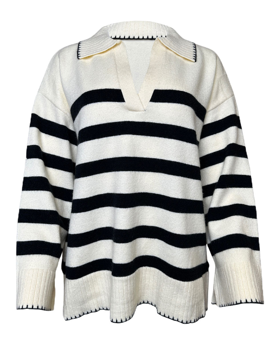 Long Sleeve Striped Sweater