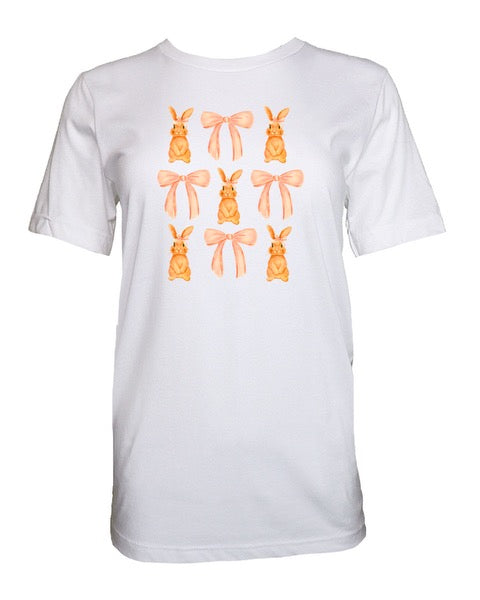Bunnies and Bows Graphic Shirt - Blackbird Boutique
