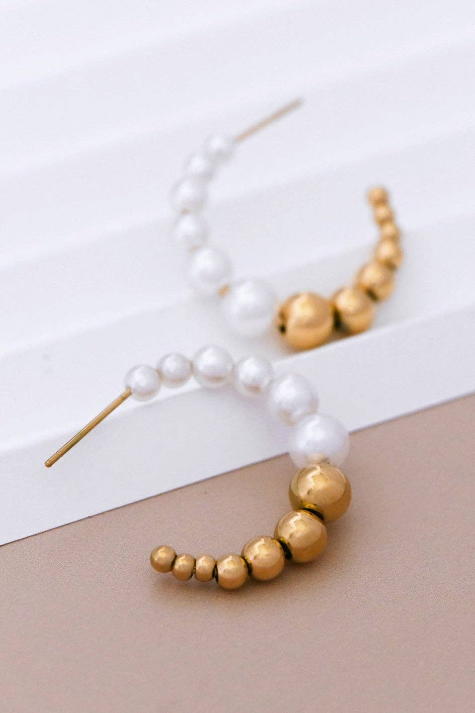 18K Gold Plated Waterproof Stainless Steel Hoop Earrings