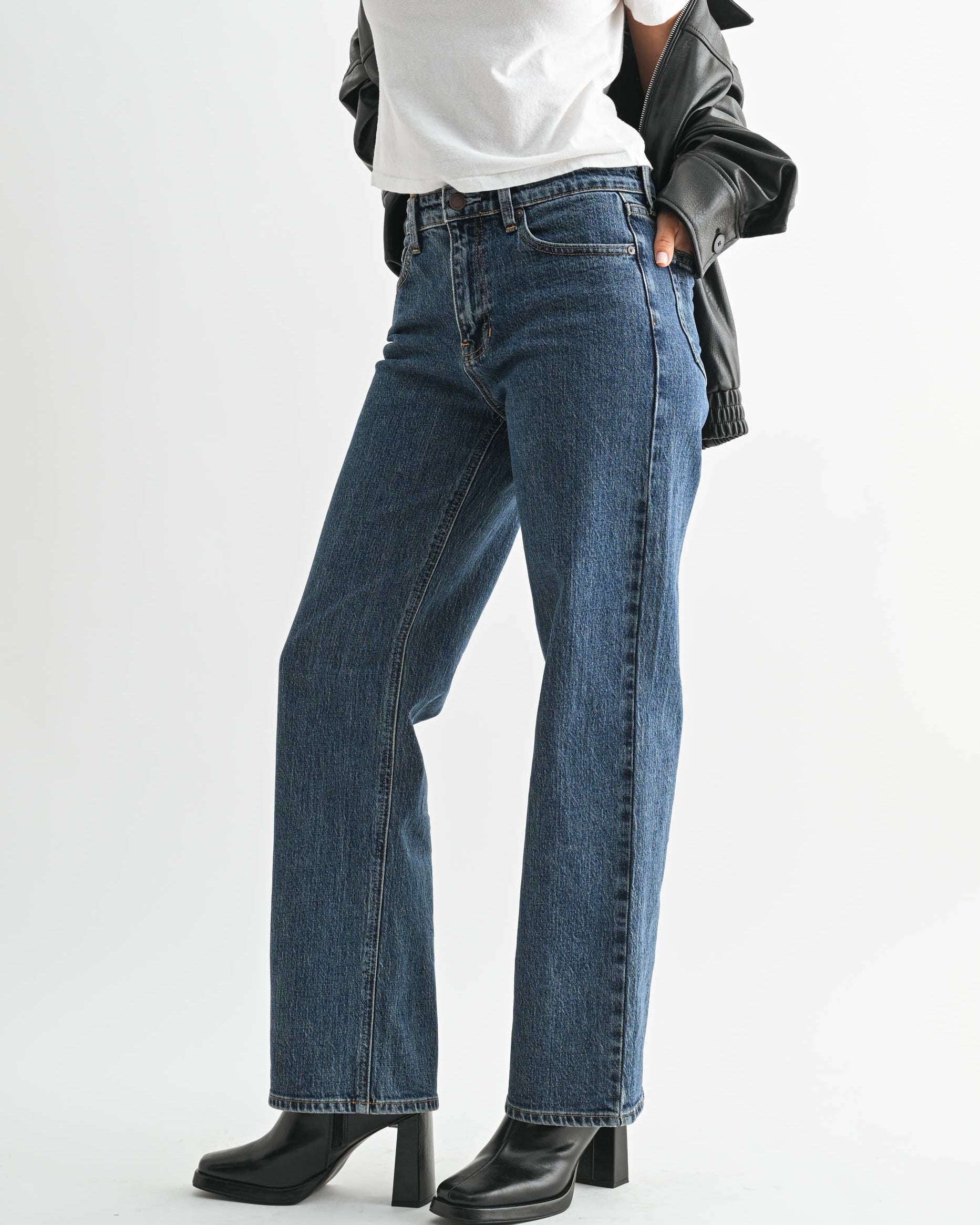 JBD Dark Retro Straight Jeans - Blackbird Boutique