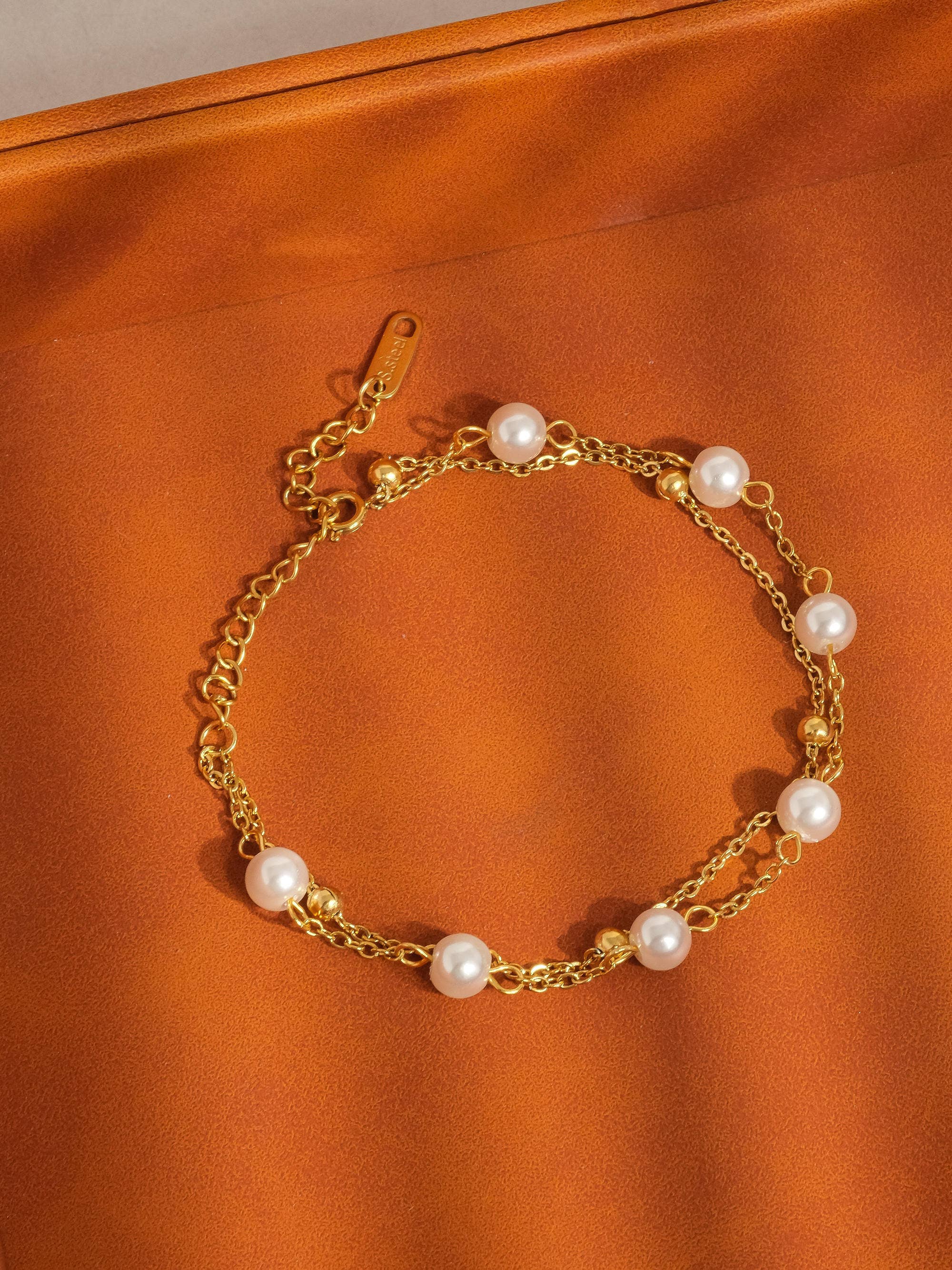 Gilles 18K Non-Tarnish-Layered Pearl Bracelet - Blackbird Boutique
