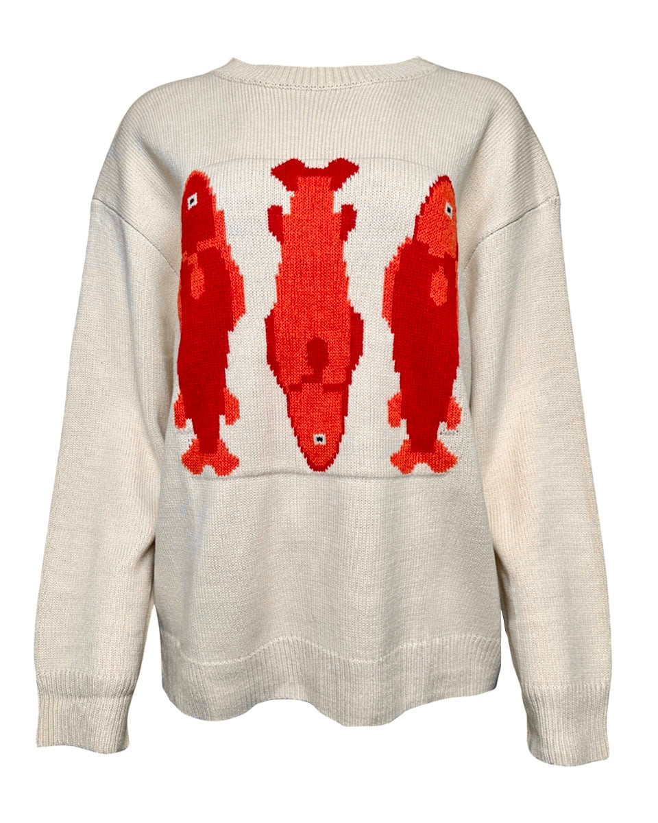 Playful Knit Fish Sweater