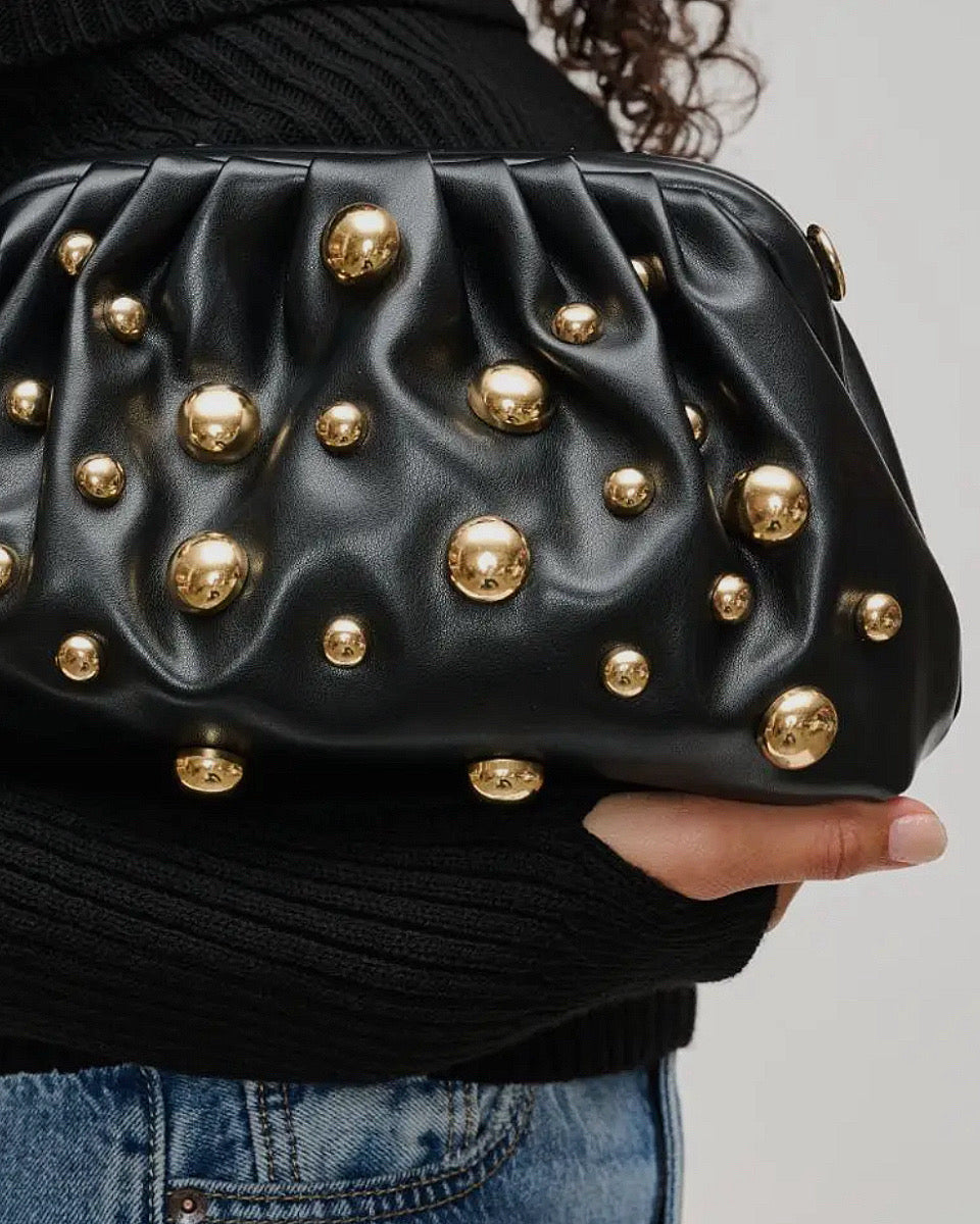 URBAN EXPRESSIONS Carey Studded Clutch - Blackbird Boutique