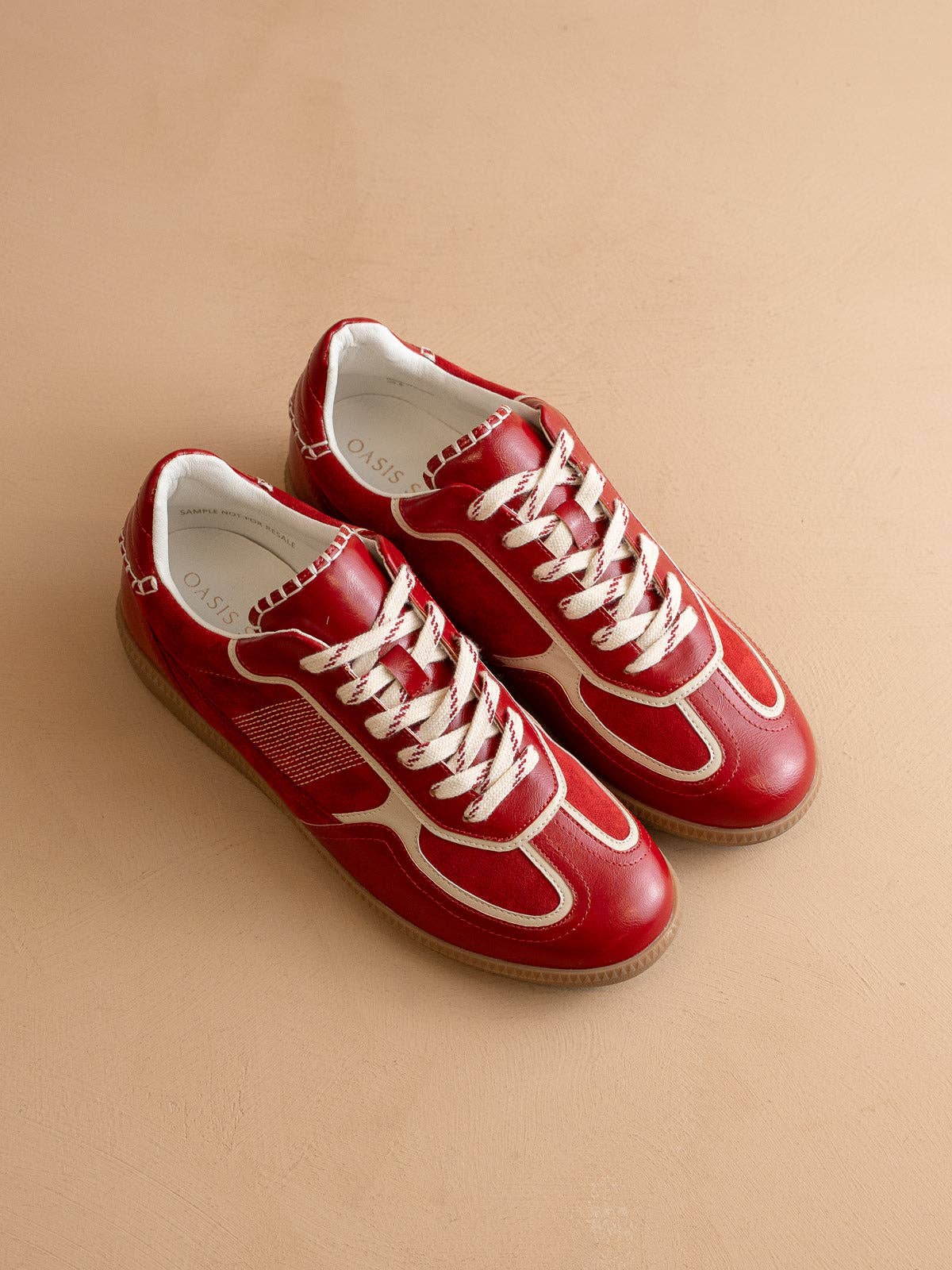 The Dalia | Cherry Lace Up Sneaker - Blackbird Boutique
