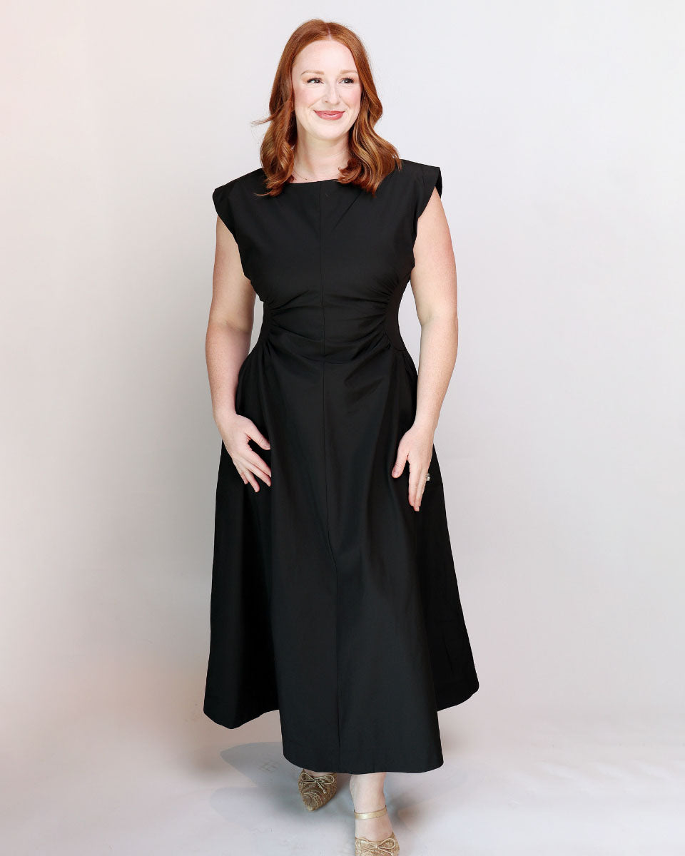 Lyla Ruched Waist Midi Dress