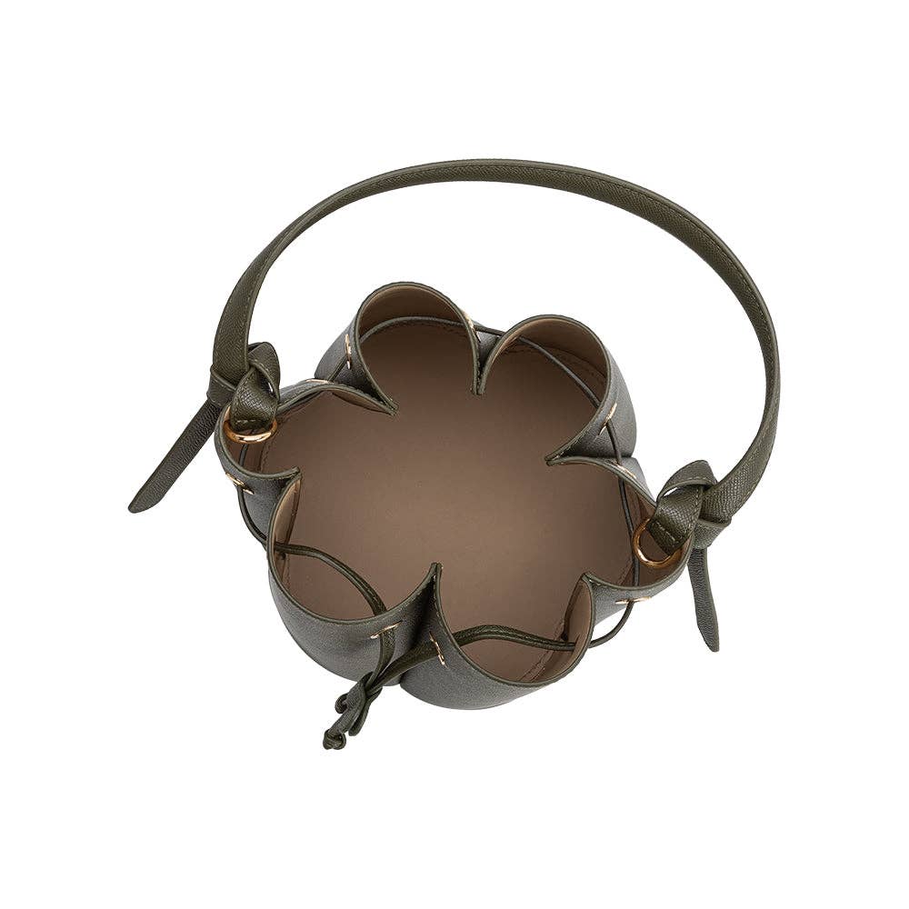 MELIE BIANCO Laguna Olive Recycled Vegan Leather Top Handle Bag