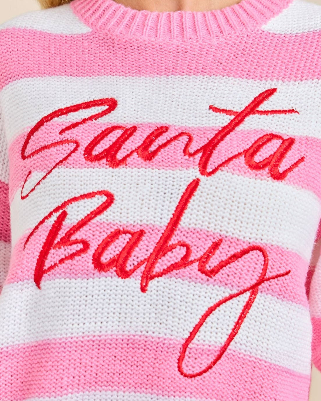 Santa Baby Striped Sweater