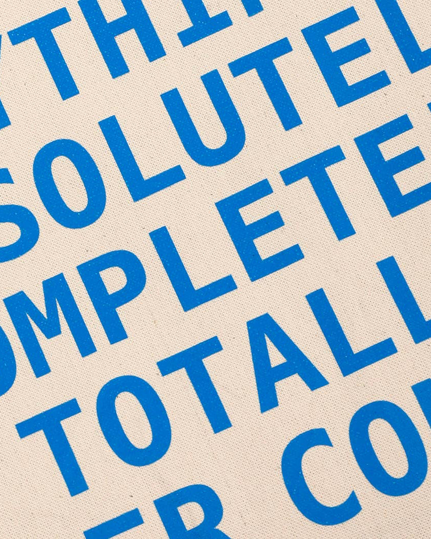 Text in blue on a beige background with repeated phrases.