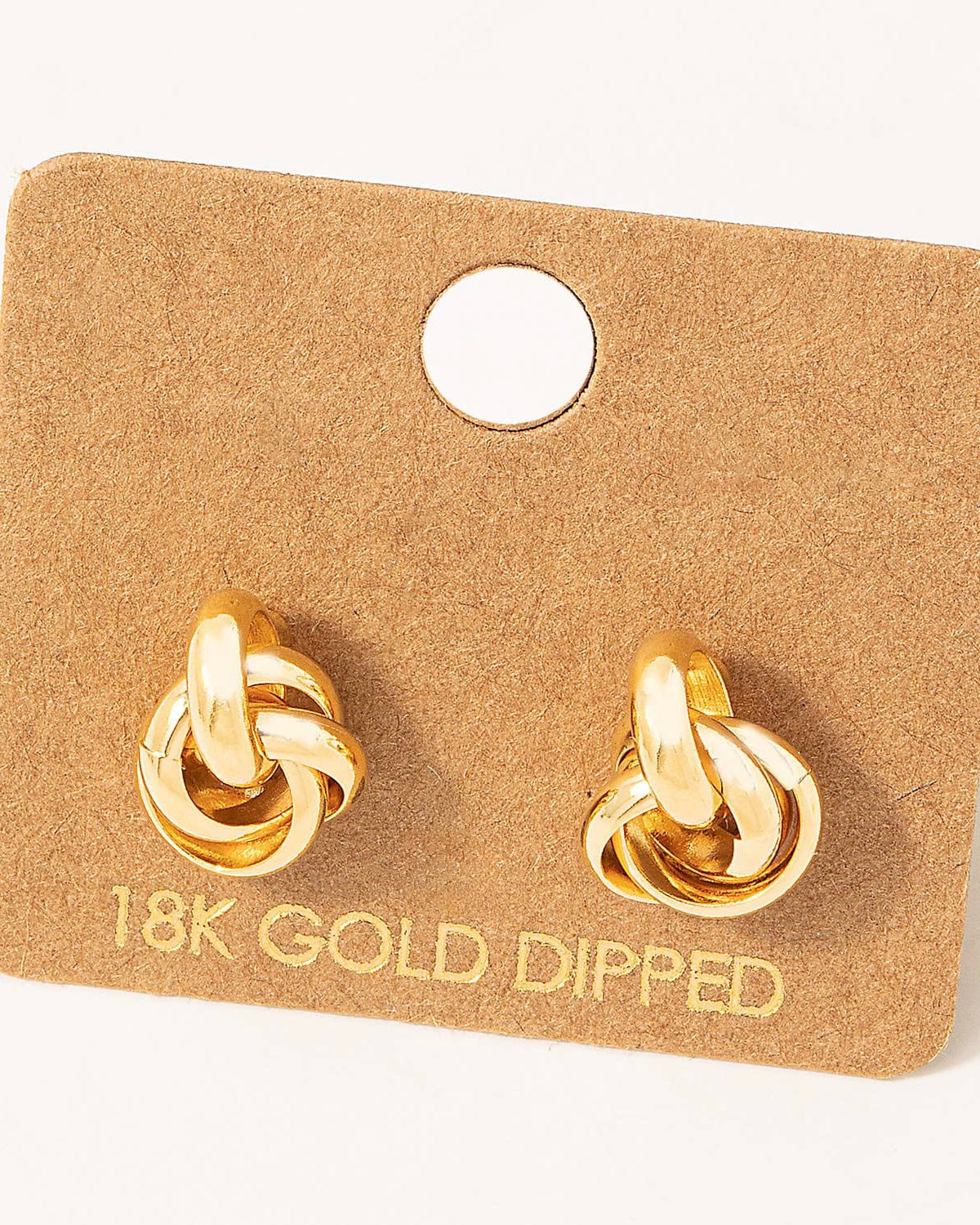 Metallic Knot Stud Earrings - Blackbird Boutique