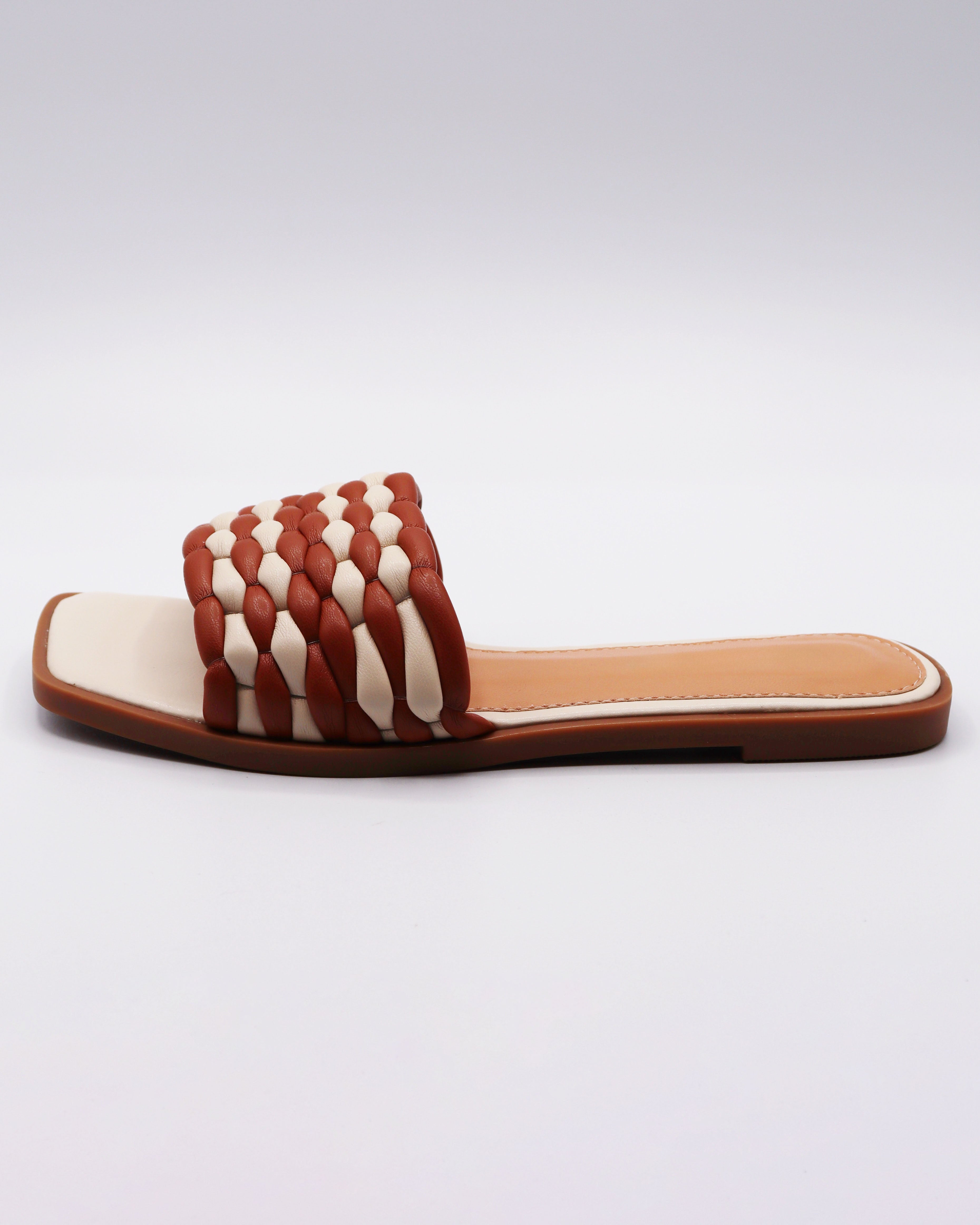 Braided Slide Sandals - Blackbird Boutique